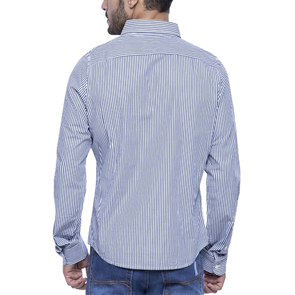 Hollister Casual Button Down Striped Shirt Medium - Picture 2 of 6